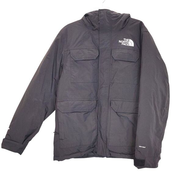 The North Face Cypress Parka Insulated Down Jacket Zip Up Windproof Gray Mens M - Picture 3 of 7